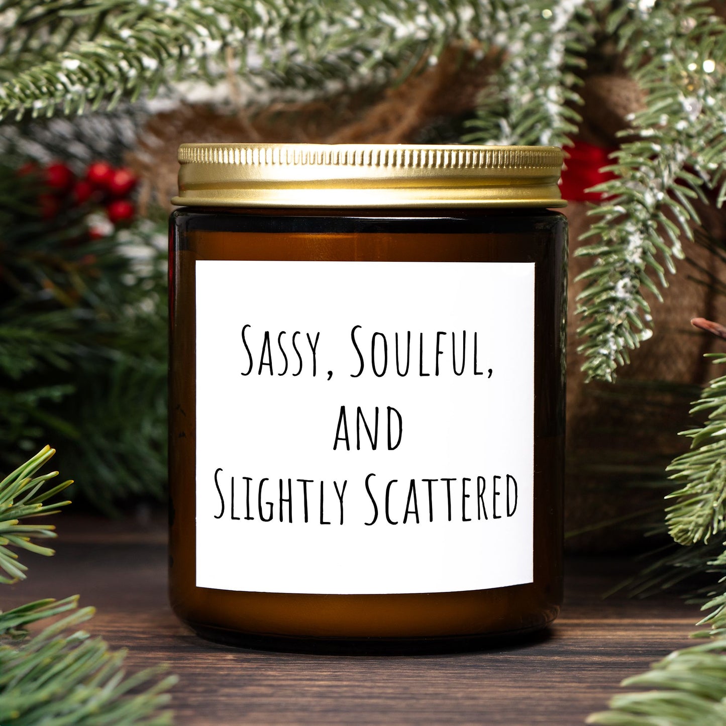 Candle Amber Jar 9oz