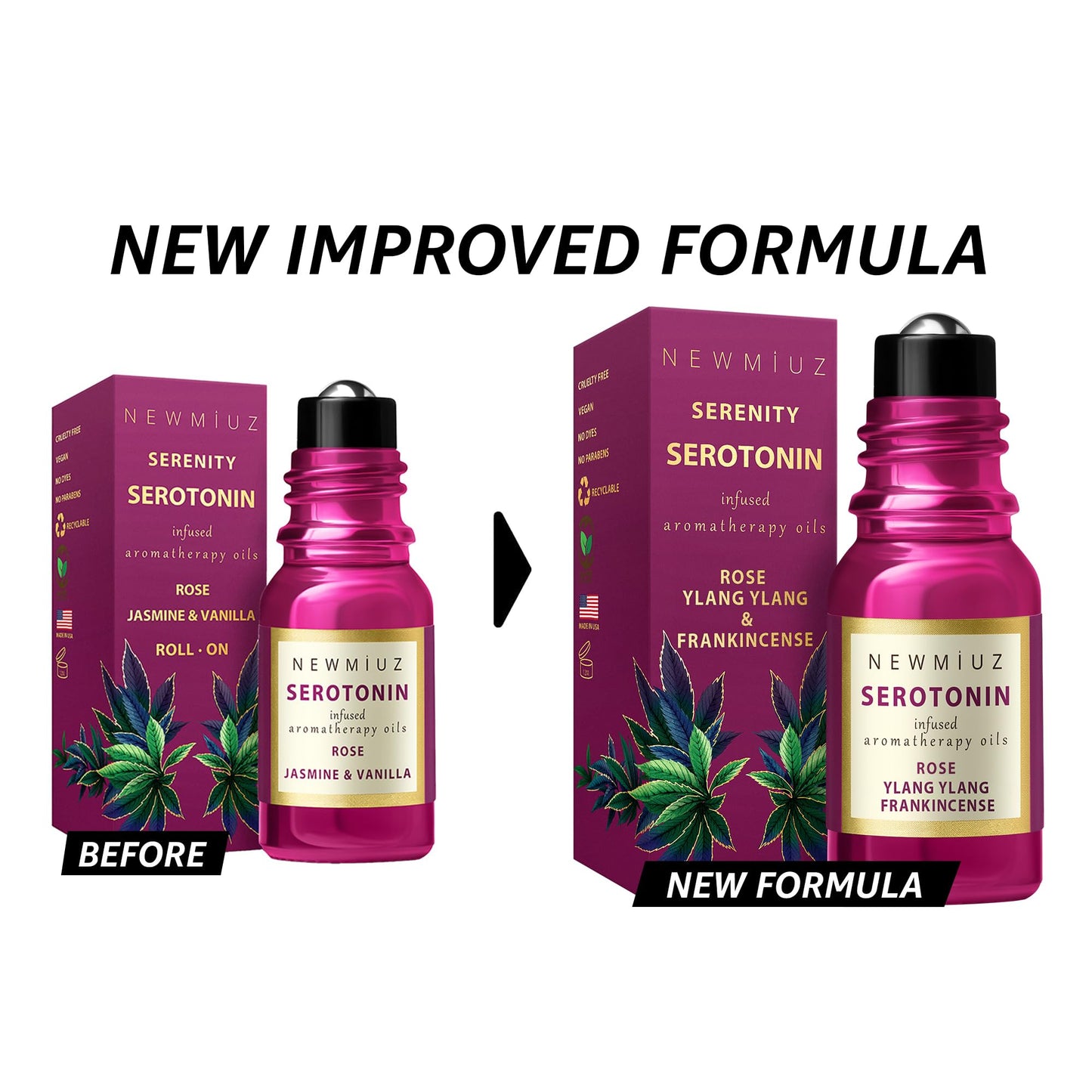 Chill Out Calming Roll On Essential Oil Blend Stress Relief Rose Ylang Ylang & Frankincense Relaxation Calm Aromatherapy Gift for Women Perfect Stocking Stuffers