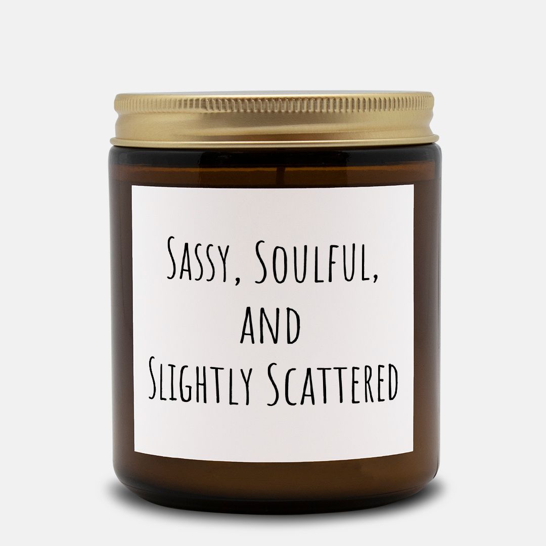 Candle Amber Jar 9oz